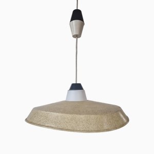 Lampada a sospensione in fibra di vetro di Louis Kalff per Philips, anni '50