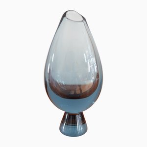 Vase en Verre Coloré par Vicke Lindstrand pour Kosta Boda, 1950s