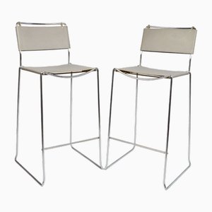 G. Belotti zugeschriebene Hocker für Alias, Italien, 1970er, 2er Set