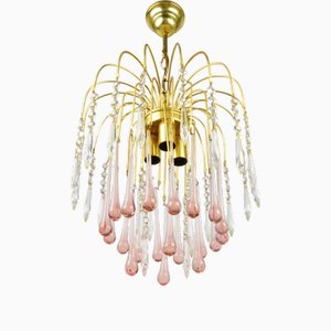 Chandelier attributed to P. Venini, Italy, 1970s