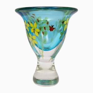Art Glass Vase attributed to Berit Johansson, Sweden, 1979