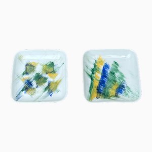 Piatti da parete vintage in ceramica di Bornholm, Danimarca, set di 2