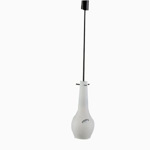 Plafonnier en Verre Opalin, 1960s