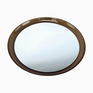Mid-Century Round Mirror attributed to Guzzini, 1960s