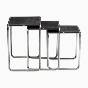 First Edition Side Tables attributed to Marcel Breuer for Thonet, Germany, 1930s