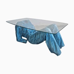 Blauer Pop Art Couchtisch, 1980er