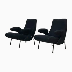 Set of Delfino Armchairs by Erberto Carboni from Arflex, 1950s
