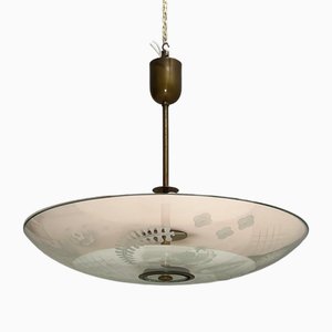 Pendant Lamp attributed to Pietro Chiesa for Fontana Arte, 1930s