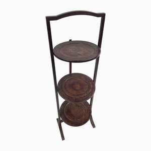 Vintage Foldable Wooden Flower Holder, 1930s