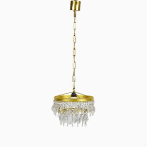 Chandelier with Crystals, 1970s