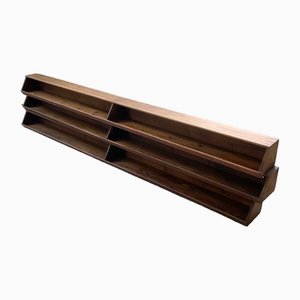 Rangement Mural en Bois, 1950s, Set de 3