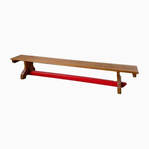 Scandinavian Oak Bench, 1960s