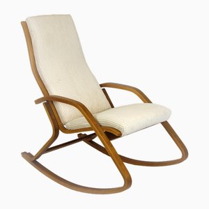 Mid-Century Schaukelstuhl aus Schichtholz von Ludvik Volak für Drevopodnik Holesov, 1960er