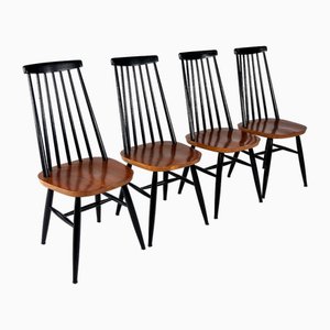 Fanett Dining Chairs attributed to Ilamari Tapiovaara, 1960s, Set of 4