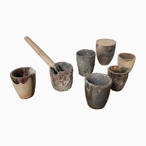 Schmucktiegel, 1950er, 7 . Set