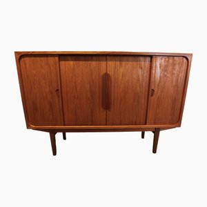 Mueble danés de teca con puertas correderas, años 60