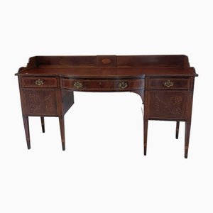 Großes George III Sideboard aus Mahagoni mit Intarsien, 1790er