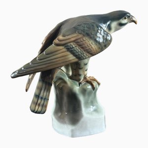 Vintage Porcelain Hawk, 1940