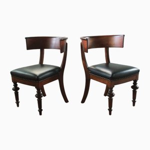 Chaises Klismos, Danemark, 19ème Siècle, Set de 2