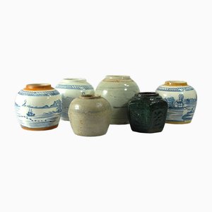 Chinesische Keramik Ingwergläser, 1890er, 6 . Set