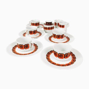 Space Age Coffee and Tea Set from Schirnding, Germany, 1970s, Set of 15