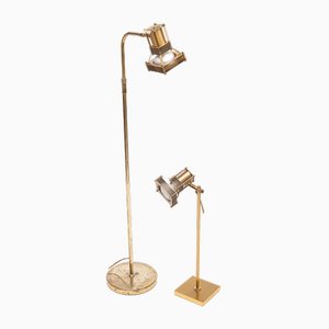Vintage Reading Light and Table Lamp, 1960s, Set of 2