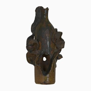 Black Ceramic Moon Vase