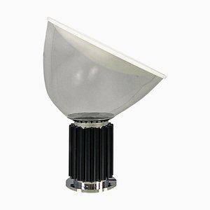 Lampada da tavolo Taccia moderna nera di Achille & Pier Giacomo Castiglioni per Flos, Italia, 1962