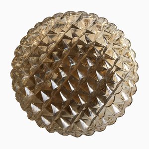 Vintage Glass Ceiling Lamp, 1960s