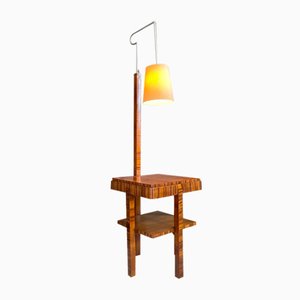 Couchtisch mit Lampe, 1930er