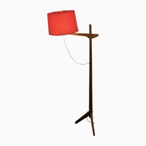 Vintage Height Adjustable Floor Lamp, GDR, 1960s