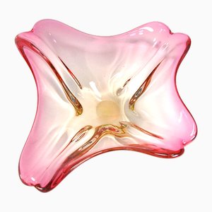Italian Multicolor Murano Glass Bowl Dish, 1960s