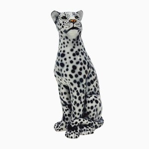 Snow Leopard in Ceramic by Ceramiche Boxer