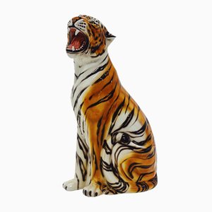 Statua Tigre in Ceramica di Ceramiche Boxer