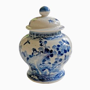 Small Ginger Pot with Lid, 1890s