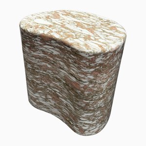 Marble Stool with Wheels by Angela Stiuso