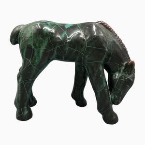 Cavallo Art Deco in ceramica di Paul Dresler per Töpferei Grootenburg, anni '30