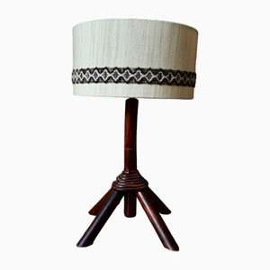 Tripod Rattan Lamp, 1970s
