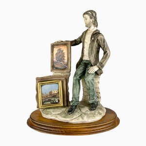 Original Keramikskulptur eines Künstlers aus Capodimonte, Italien, 1970er