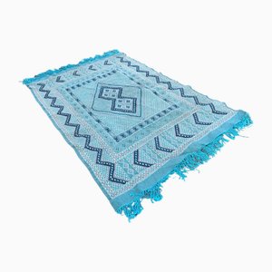 Vintage Blue Green Kilim Rug, 1970s