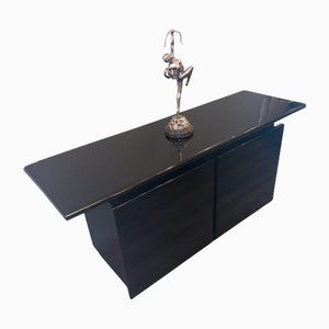 Acerbis Black Lacquered Two-Door Sideboard, 1970