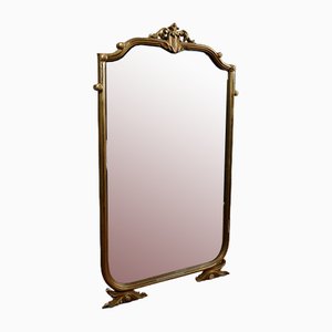 Mirror with Leaf and Gold Decorations
