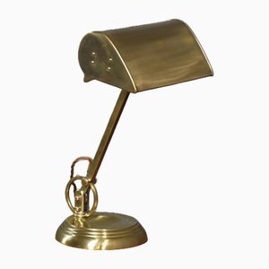 Brass Bankers Desk Lamp, 1920s