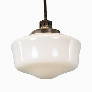 Lampe à Suspension en Verre Opalin
