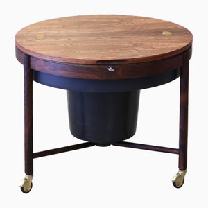 Mid-Century Modern Rosewood Cocktail Bar Table by Rolf Rastad & Adolf Relling for Rasmus Solberg, 1962