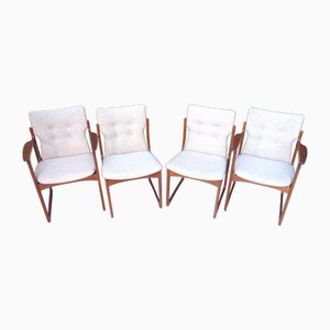 Vintage Danish Teak Chairs, Set of 4