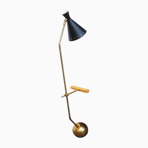 Vintage Italian Brass Table Lamp, 1950s