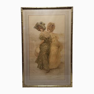 Frédérique Vallet-Bisson, Figures Élégantes, 1900s, Lithographie