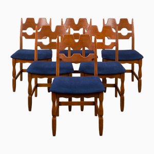 Razor Blade Chairs by Henning Kjaernulf for Nyrup, 1960s, Set of 6