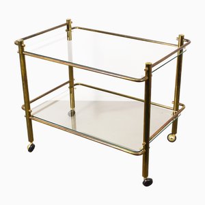 Brass and Glass Trolley, Italy, 1970s